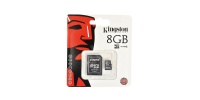 Card de memorie Micro SD Kingston 8 GB + Adaptor SD, CLASS 4 