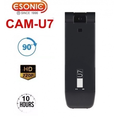 Cameră de spionare MEMOQ CAM-U7 încorporată în stick USB cu detector de mișcare și rezistență mare + 32 GB micro SD card cadou