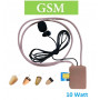 GSM slučka 10W s externým mikrofónom + špionážne slúchadlo