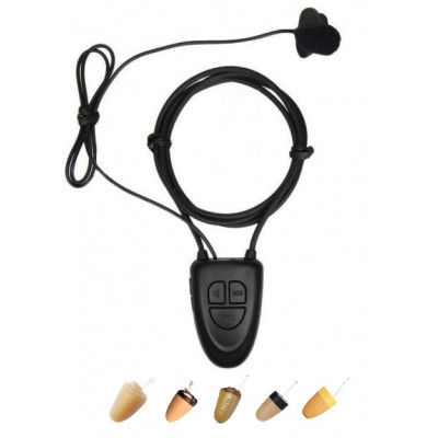 Căști spionaj cu colier Bluetooth îmbunătățit și microfon extern + amplificator de 10 W