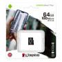 Card Micro SD Kingston 64 GB + Adaptor SD, CLASS 10