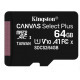 Card Micro SD Kingston 64 GB + Adaptor SD, CLASS 10