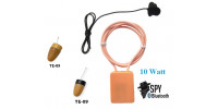 Cască spion cu colier Bluetooth + amplificator 10W + microfon extern